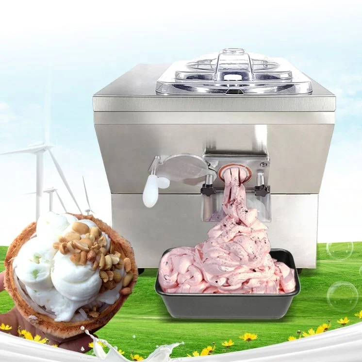 Counter 20L Large Capacity Vertical Gelaot Machine/fruits Open Batch Continuous Freezer/Upright Bowl Hard Ice Cream Churner