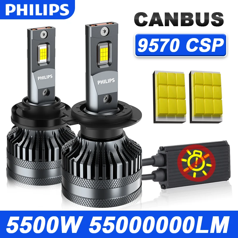 

Philips Ultinon Rally 180 Вт 3590 H7 Светодиодные лампы для фар H1 H4 H8 H11 9005 HB3 9006 HB4 9012 HIR2 Автомобильные лампы высокой мощности Противотуманные фары