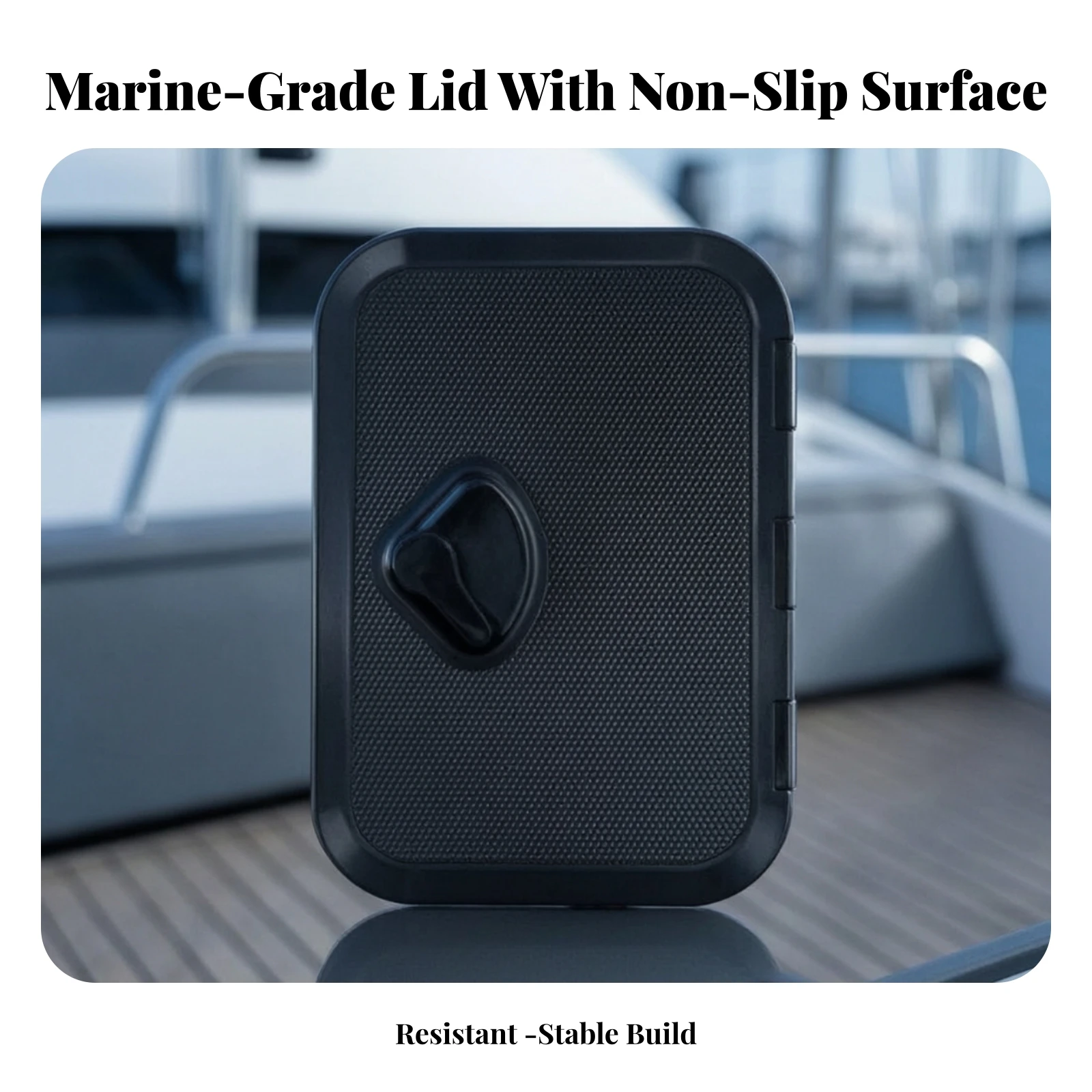 Boat Deck Hatch with Latch Recessed Boat Deck Hatch Cover Marine Compartment Cover Non-Slip Ultraviolet-Resistant for Anglers view 3