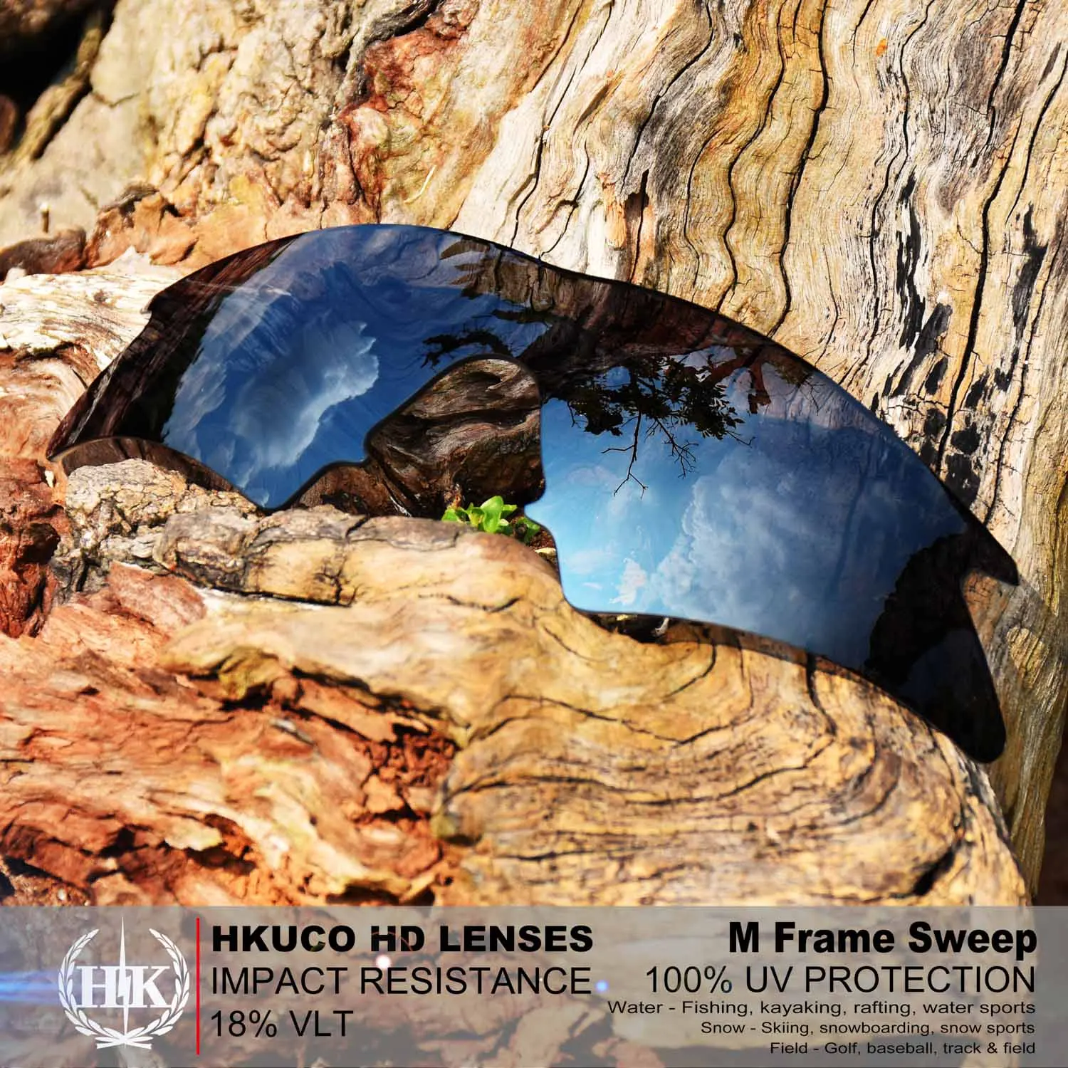 

Мужские сменные линзы Hkuco для солнцезащитных очков в оправе M, черные поляризационные