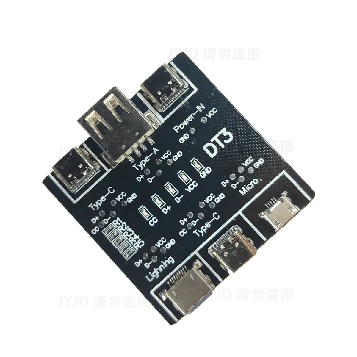 1/5pcs DT3 Data Cable Detection Board Type-C Micro USB Cable Tester Short Circuit On Off Switching Diagnose Tool for iOS Android