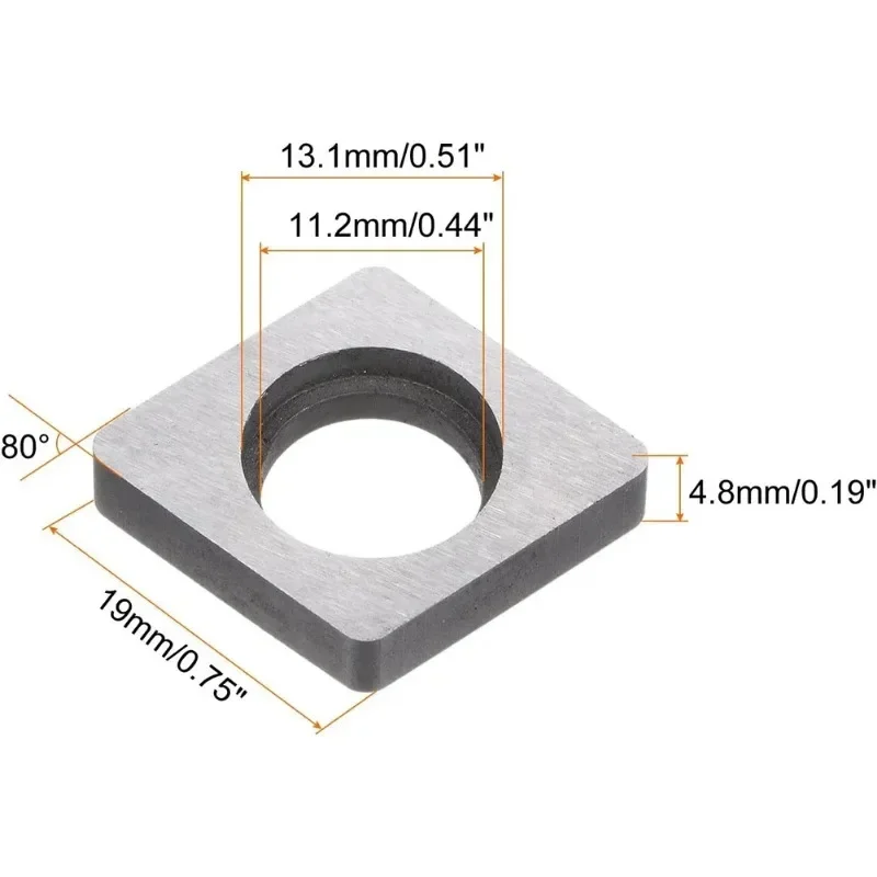 10pcs for MC1904 Carbon Insert Carbon Steel Shim Seats For MSBNR Series Lathe Tool Shank Mechanical Workshop Tools