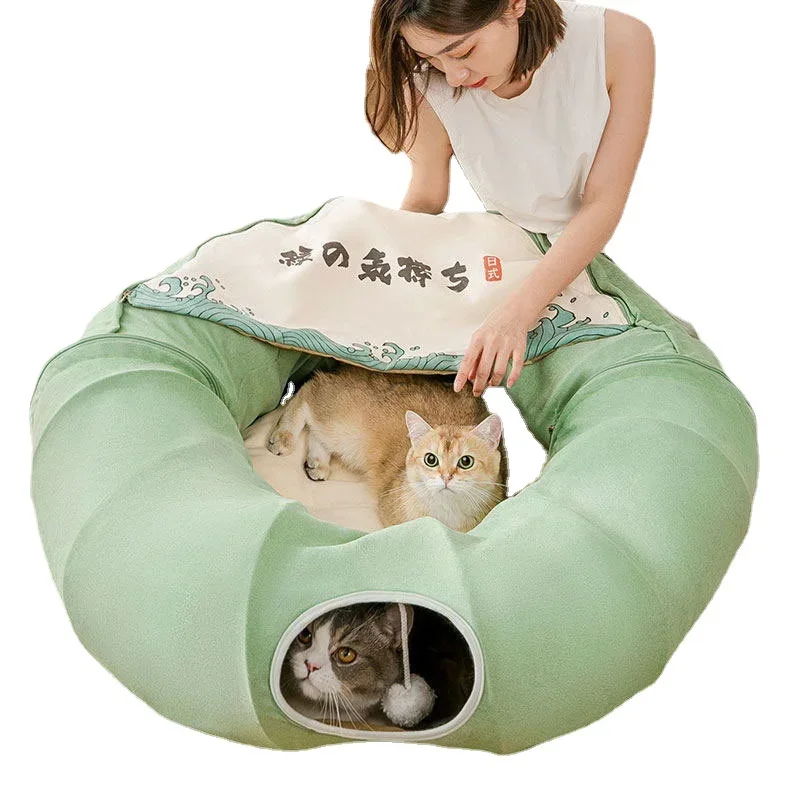 

Multifunctional Foldable Channel Rolling Ground Chinchilla Litter Cat Spring and Summer Pet Supplies