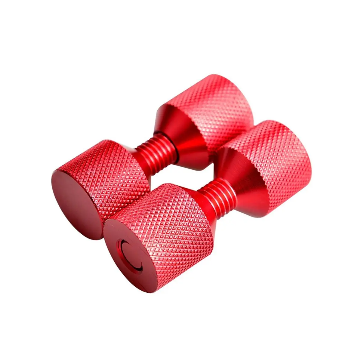 Y102A J~1-1/8inch Two Hole Pins 6061 Aluminum, Anodized Oxide Red Finish, Light Weight 2 Hole Flange Alignment Pin Set, 4Pcs