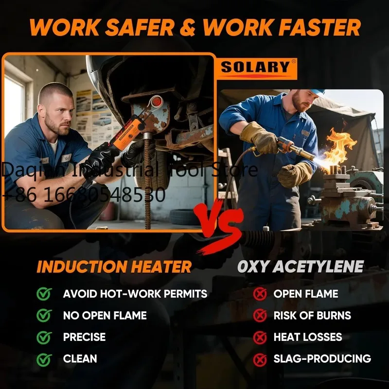 Индукционный нагреватель 3JIMagnetic с 3 катушками, набор инструментов для снятия болтов, 220В/110В, индукционный нагреватель для разборки и ремонта автомобилей