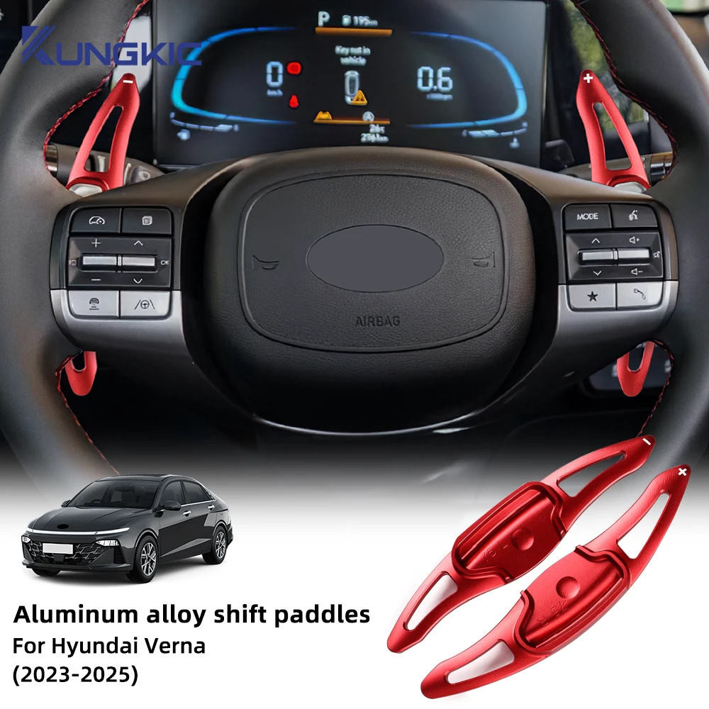 

For Hyundai Verna 2023 2024 2025 Car Steering Wheel Shift Paddle Gear Paddles DSG Extension Styling