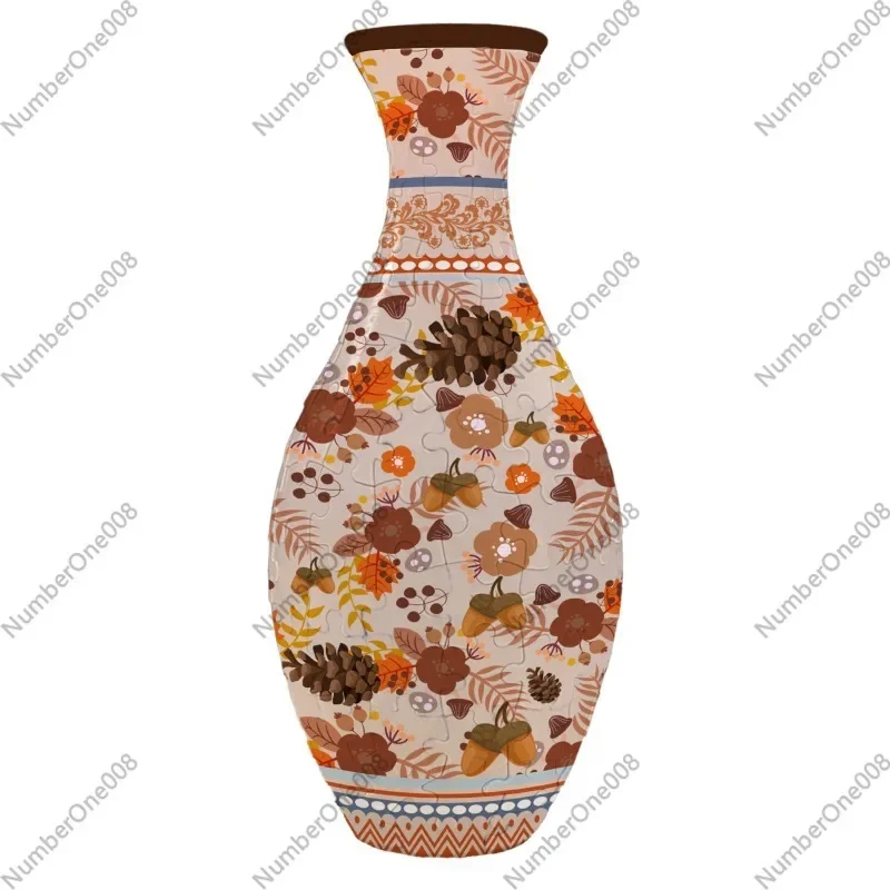 3D Puzzle Vase Brain Teaser Toy Decoration for Living Room Flower Arrangement Creative Home Decor Gift