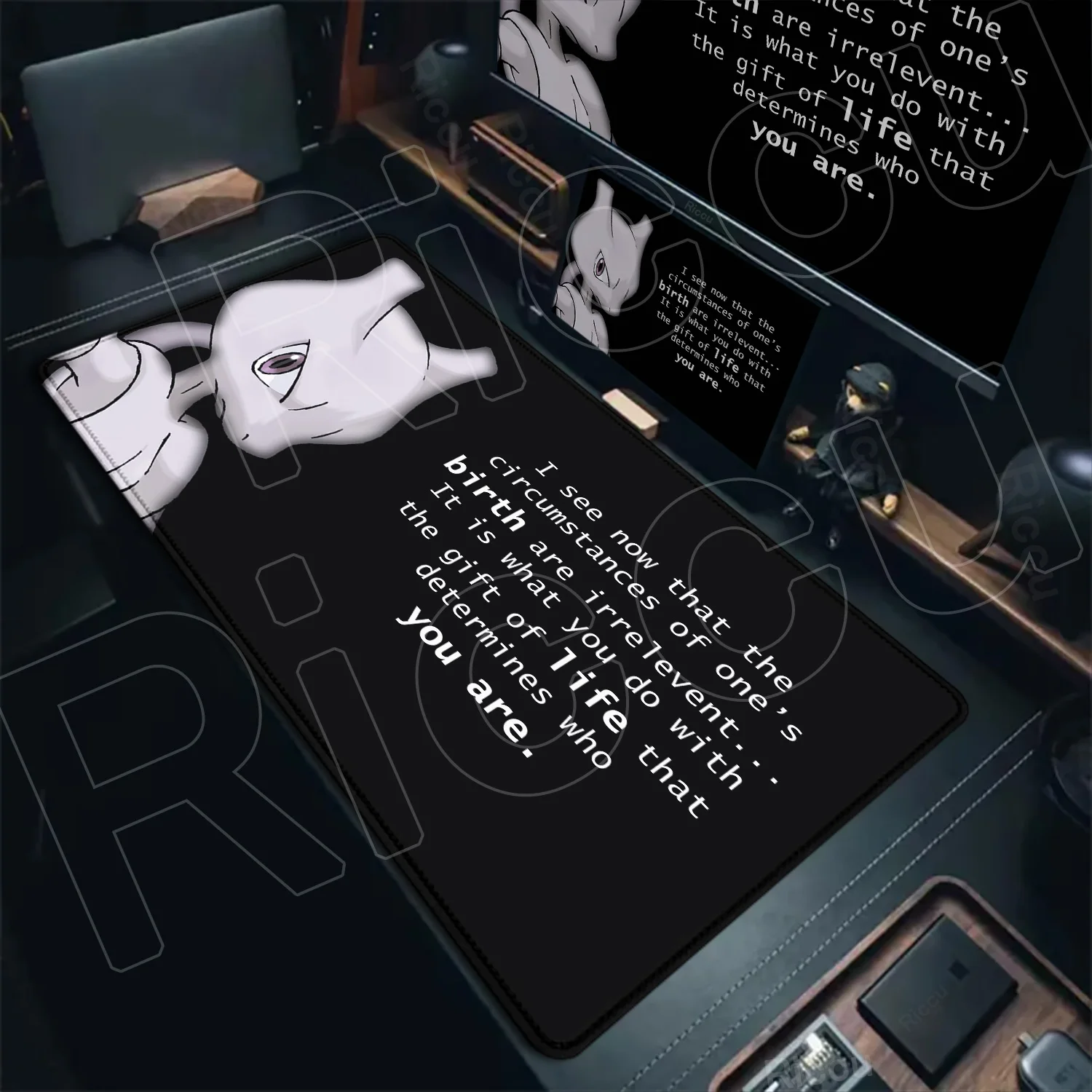 P-pokemon Mewtwo Mouse Pad Cartoon Gaming Accessories PC Gamer 900x400mm Computer Office Desk Mat Laptop Keyboard Pads Mousepad