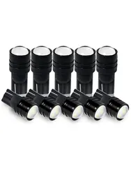 10PCS Projector Lens T10 LED W5W 168 192 194 3528SMD W/ Aluminum Heatsink 12V for Car Parking/Wedge/Clearance/Turn Signal Lights