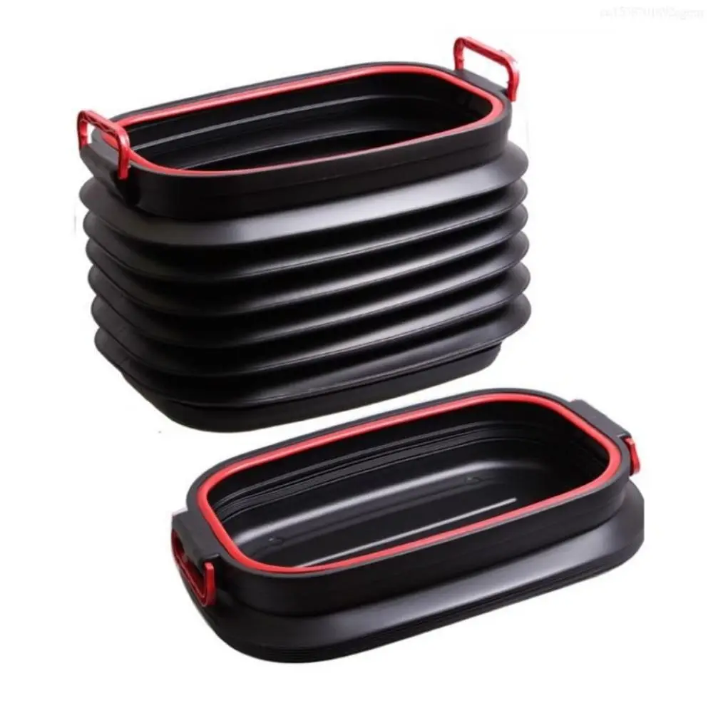 18/37L Car Shrinkable Storage Bucket with Cover Collapsible Car Rubbish Bin Large Capacity Multi-functional