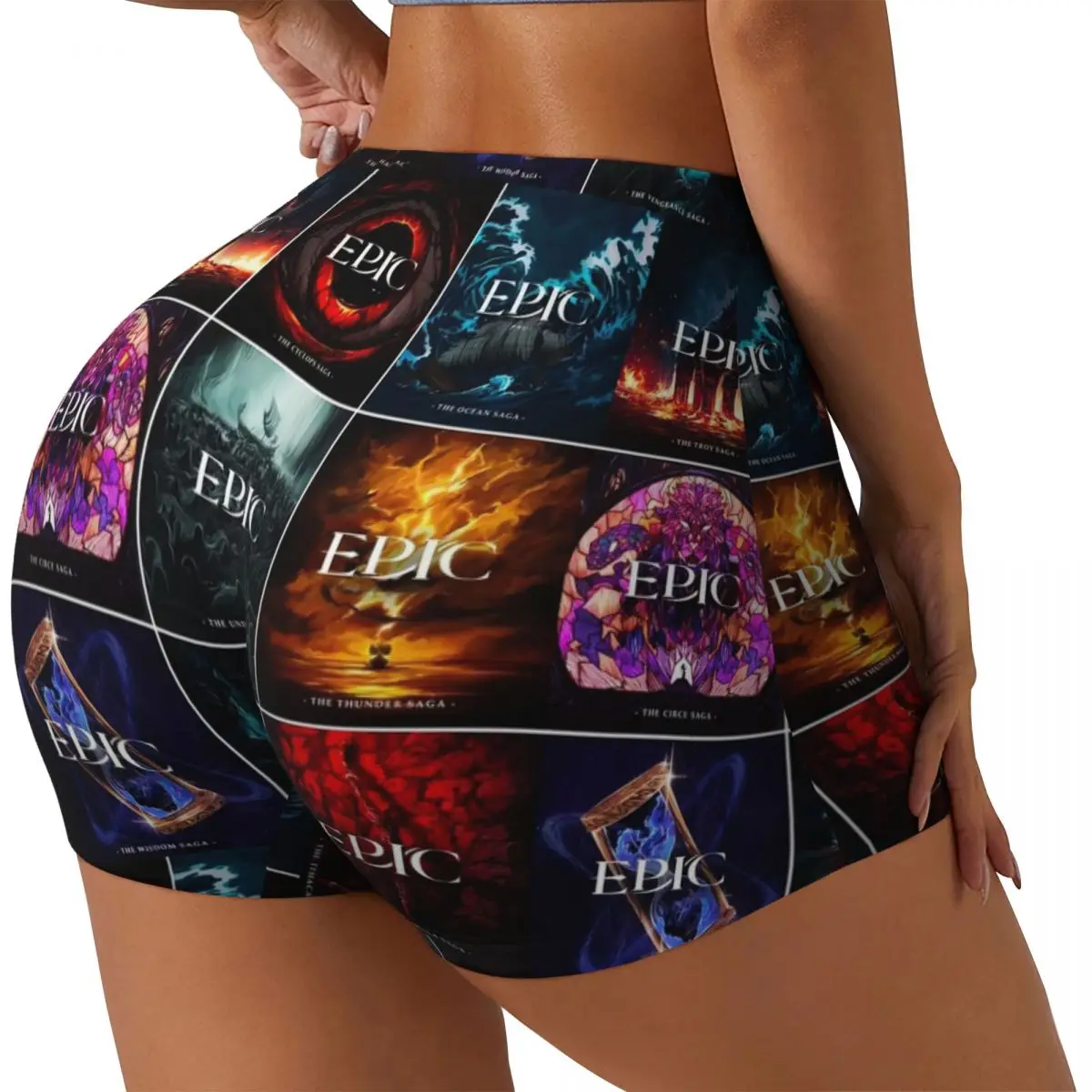 

Пользовательские Epic The Musical Saga чехлы женские шорты для бега в тренажерном зале спортивные шорты для волейбола байкерские шорты для йоги