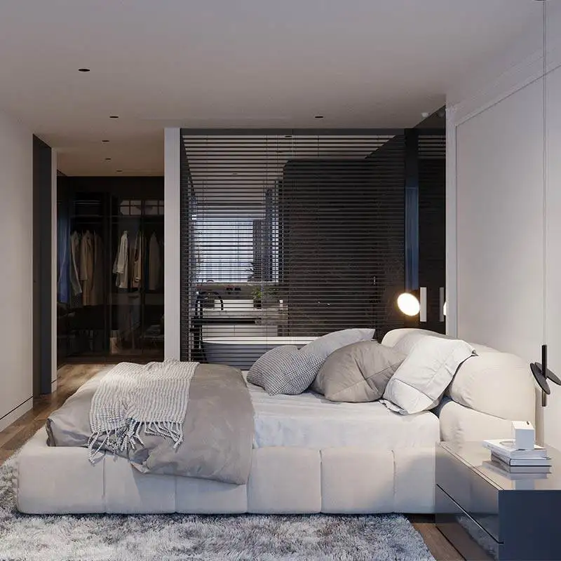 Modern Simple Massage Bed Bedroom Double Luxurymodern Massage Full Floor Design Bed Sleeping Platform Muebles Home Furniture