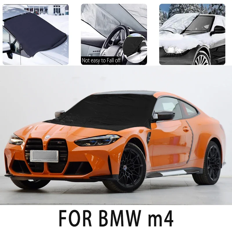 

Carsnow cover front cover for BMW m4 snowprotection heat insulation shade Sunscreen wind Frost prevention car accessories