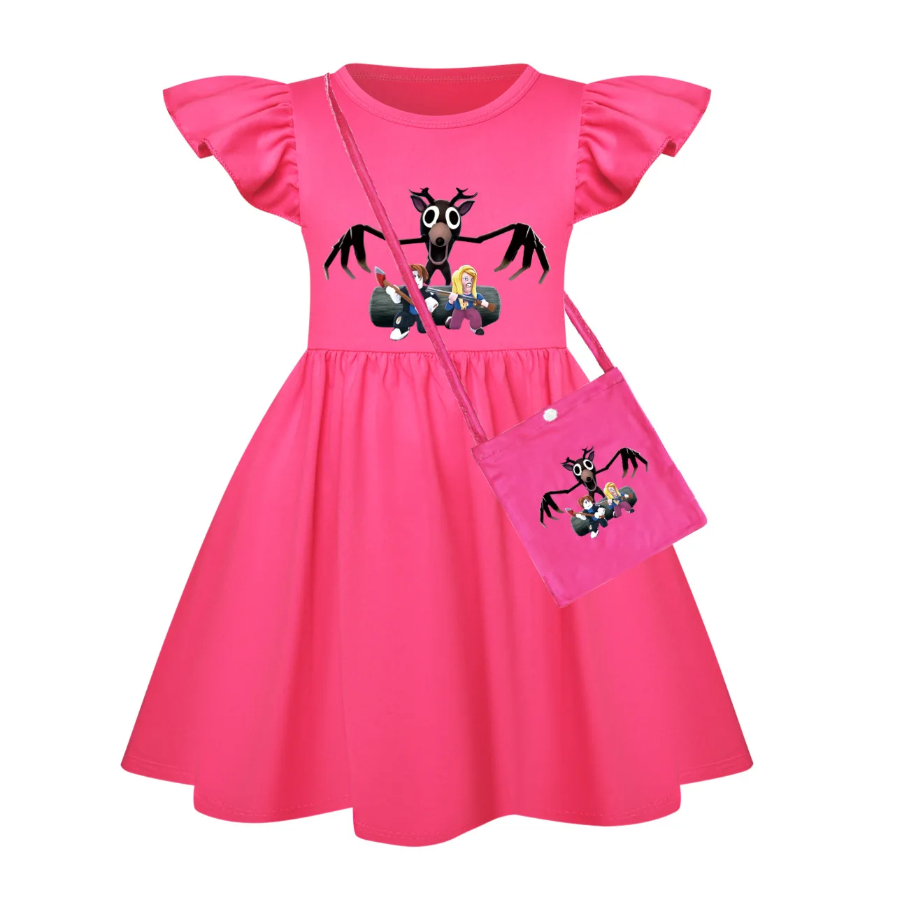 99 Nights In The Forest Girls Sleepwear Ramyeon Girls Dresses Home Dress Girls Birthday Clothes Children Ruffle Dress