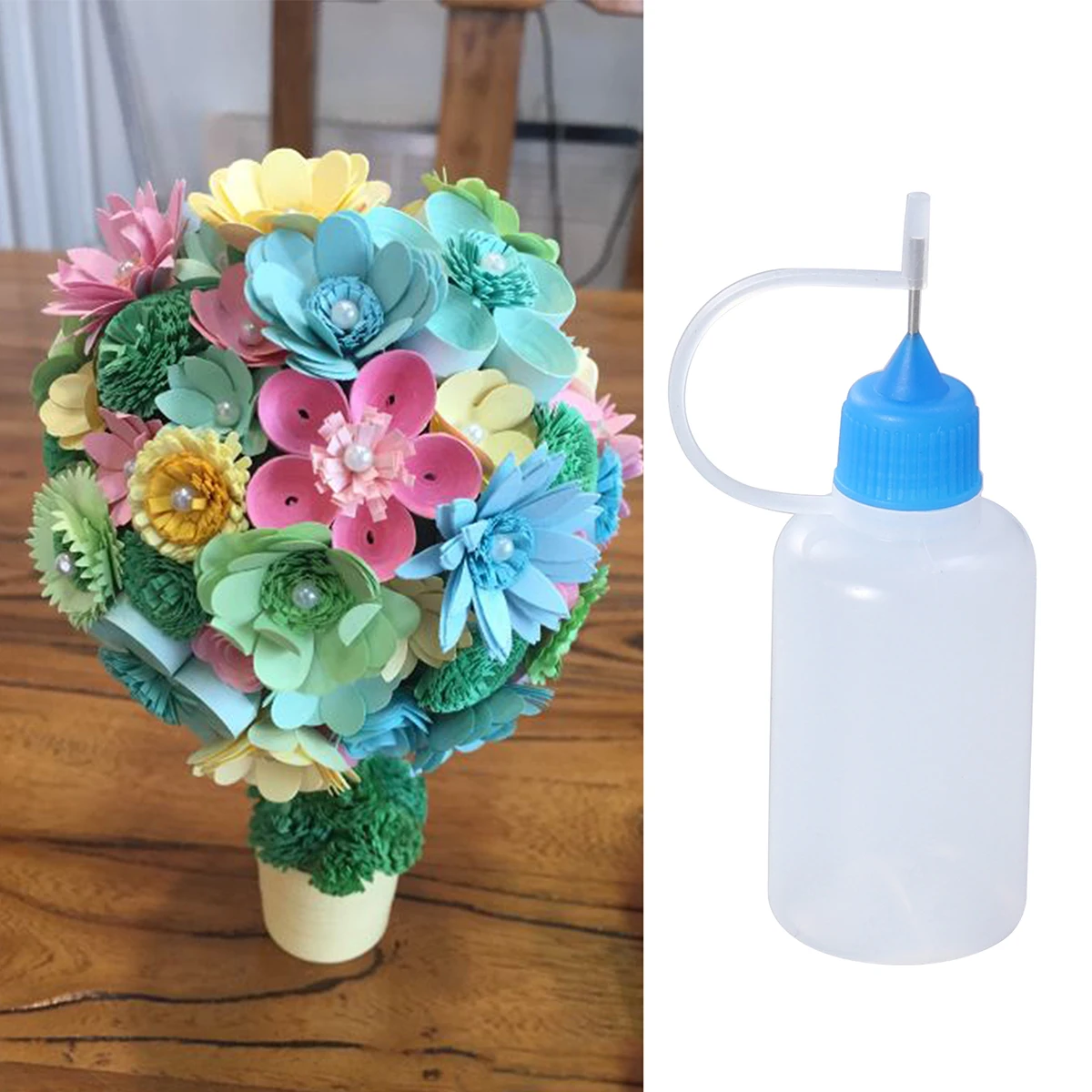 

10Pcs Glue Applicator Bottle Needle Tip Fine Precision DIY Quilling Craft Tool Leak Proof Cap Needle Tip Bottle