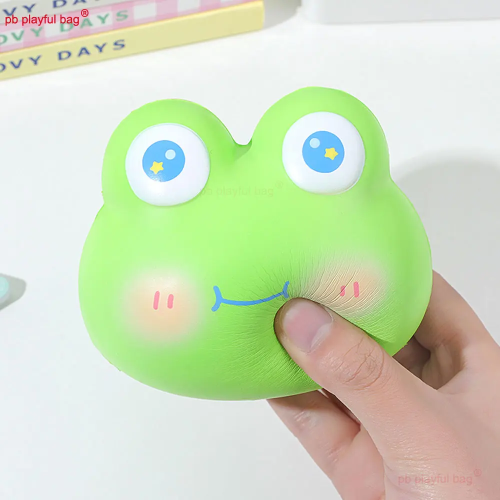 Mainan Remas hewan lucu mainan anak-anak ZG230 pelepas tekanan pelepas hadiah Natal kreatif Remas Squishy dekompresi katak katak