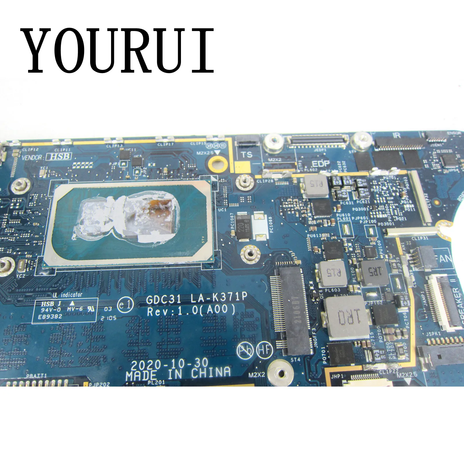 Imagem -03 - Laptop Motherboard para Dell Latitude 7320 7420 La-k371p Cpu Mainboard com I51145g7 I7-1185g7 8gb ou 16gb Ram