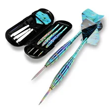 

3pcs Professional Darts Steel Tip Sets 23g Metal Tip Darts 3 Aluminum Dart Shafts Steel Tip Dart Set + Extra 3 Dart Flights