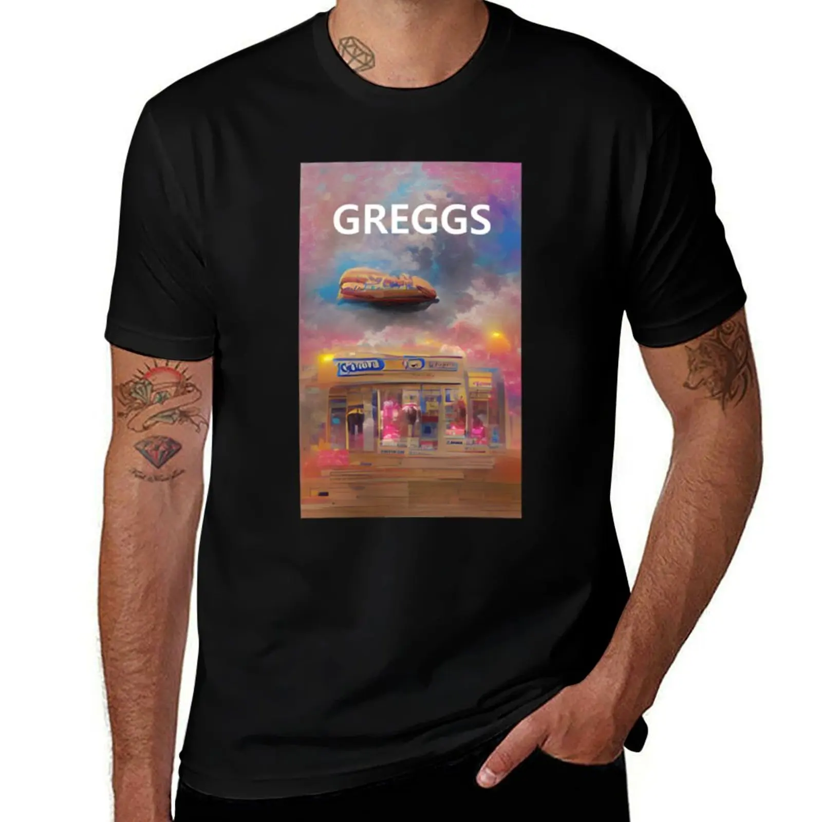 Greggs cyberpunk T-Shirt Summer Festival T-Shirt