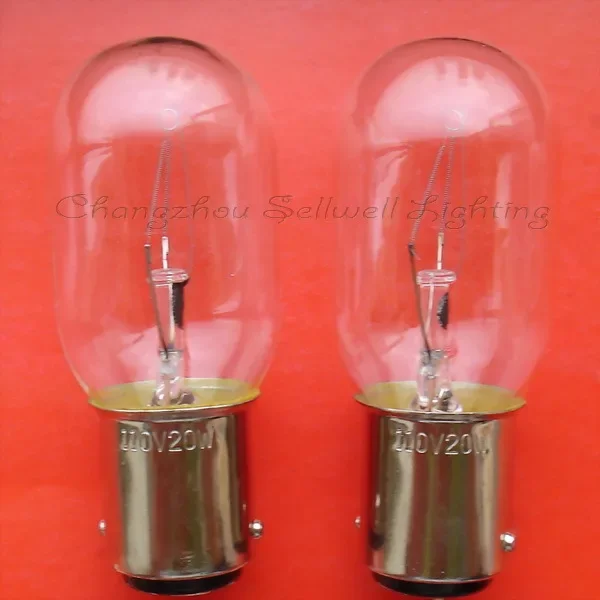 

2025 Miniature lamp 110v/120v 20w Ba15d t22x55 A072 NEW 10pcs