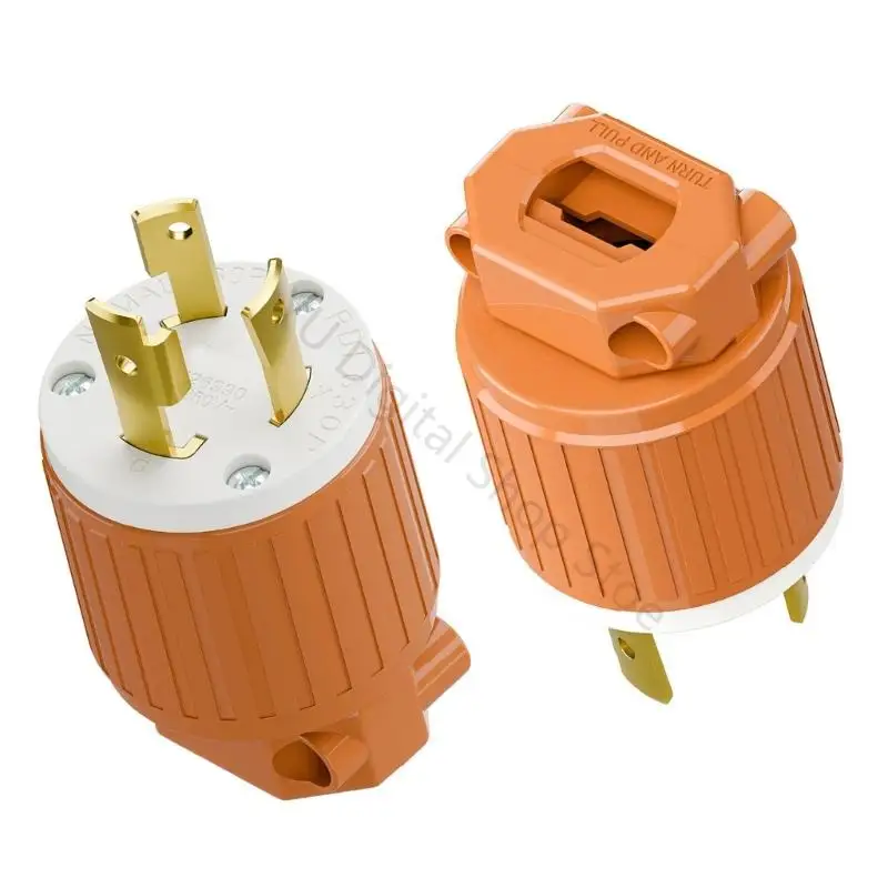 96BA Hochstrom 30A 250V NEMA L6 30P Twist Lock Stecker Haltbarkeit Gehäuse für Industrieanlagen – Detail 8