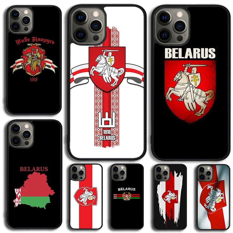 Belarus Flag Coat of Arms Phone Case Cover For iPhone 15 16 14 XR XS 11 12 13 Mini Pro MAX Plus