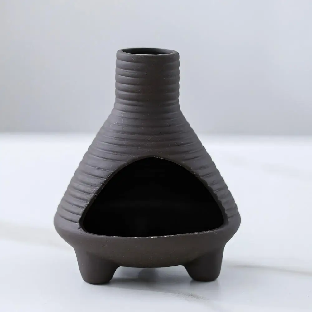 Handmade Ceramics Palo Santo Holder Sages Stick Dish Chimenea Ash Bowl Cone Incense Burner Yoga Meditation Zen Home Decoration