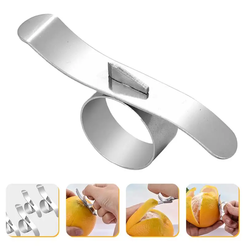 

New Orange Peelers Easy Open Orange Peeler Stainless Steel Lemon Parer Citrus Fruit Skin Remover Slicer Peeling Kitchen Gadgets