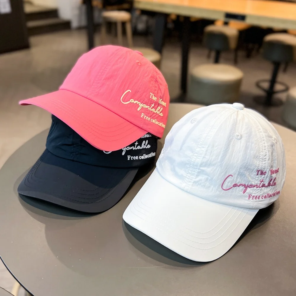 Summer Lightweight Thin Breathable Quick Drying Baseball Cap for Men and Women Outdoor Hiking and Sports Soft Top Duckbill Cap