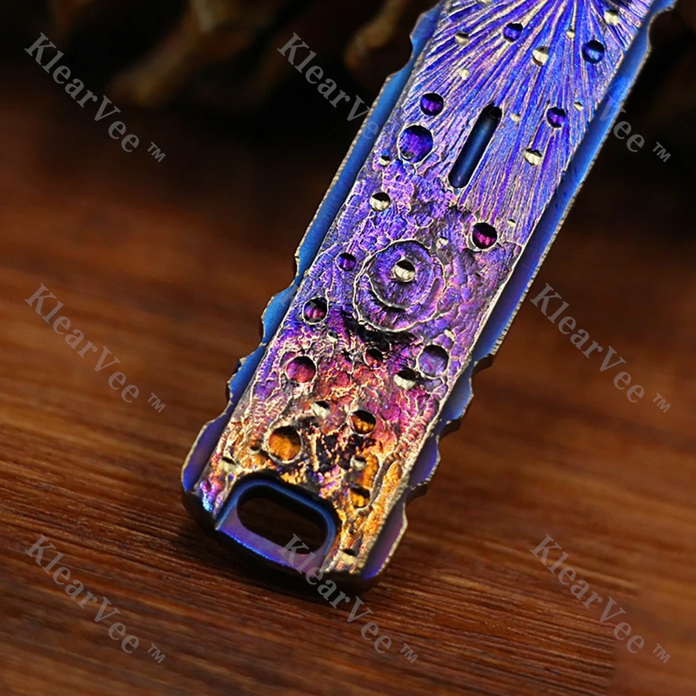 Titanium Alloy Crowbar Multi functional Outdoor Tool with Carabiner EDC Keychain Pendant and Bottle Opener Portable Tool - Image 4