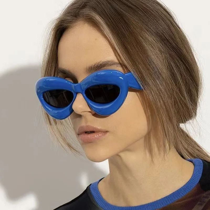 Neue mehrfarbige Bubble Funny Sonnenbrille, modische Cat-Eye-Sonnenbrille, Auto-Sonnenbrille, personalisierbar, trendig und neuartig