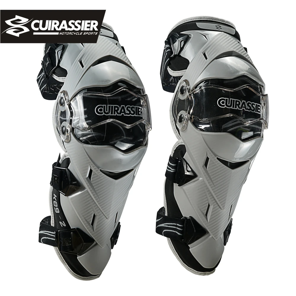 Cuirassier 2 pezzi Combo gomito al ginocchio ginocchiere addensate per moto equipaggiamento protettivo Motocross moto Riding protezione del gomito