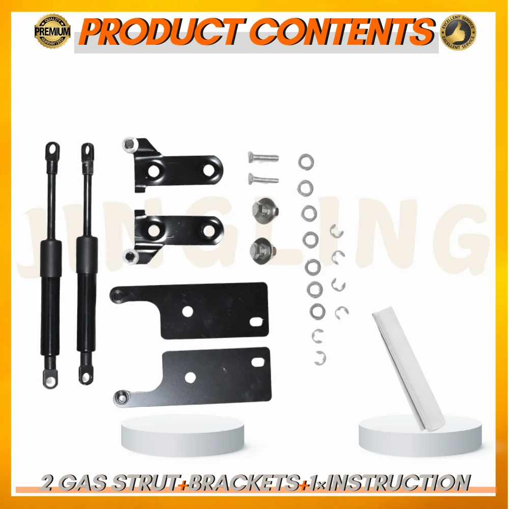 Qty(2) Pickup Tailgate Assists for Toyota Hilux GUN125 GUN126 2015-2024 Rear Trunk Boot Lift Supports Gas Springs Shocks Dampers