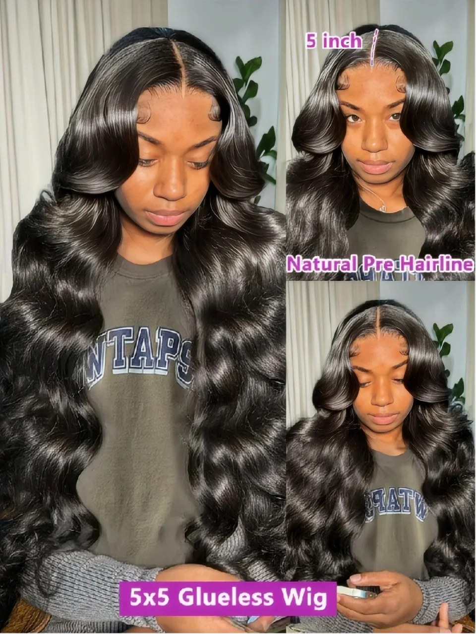 250 密度 30 40 インチ実体波 13 × 4 1​​3 × 6 HD レースフロント人毛ウィッグ女性のための 5 × 5 レースフロント事前摘み取られた人毛