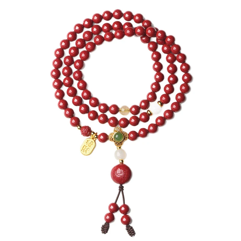 zodiac multi-loop women, Hetian jade amulet, natural purple gold sand bracelet men