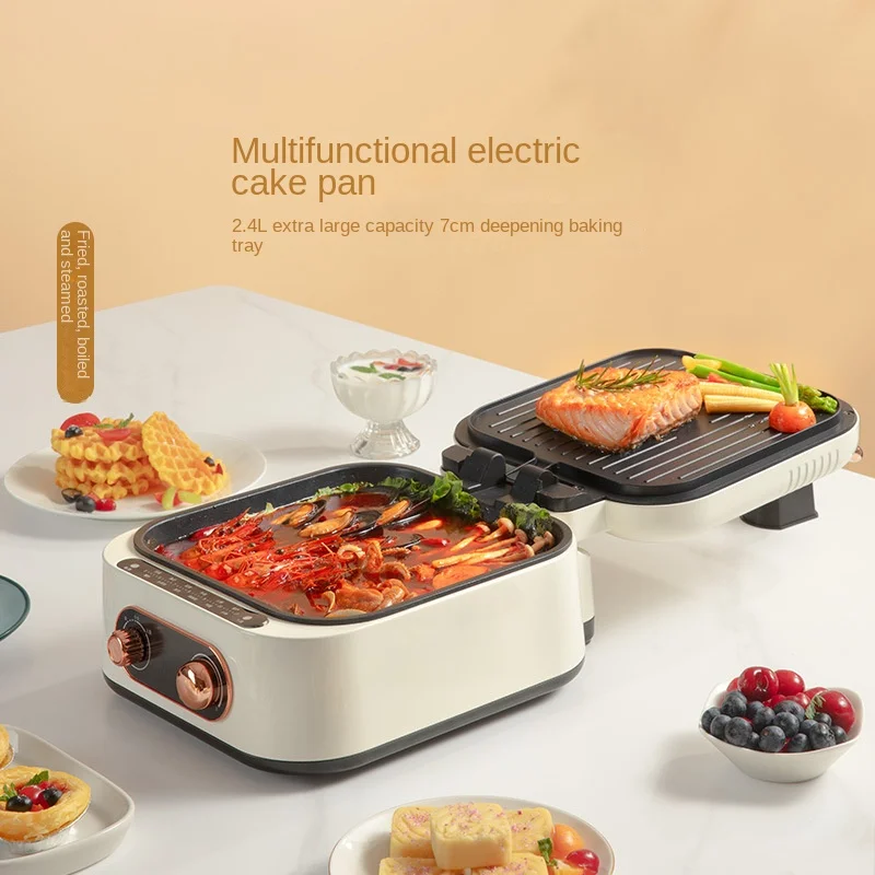 220V Household Electric Cake Pan Electric Hot Pot Non-stick Pancake Machine Double-sided Heating Multi Cooker Frying Pot