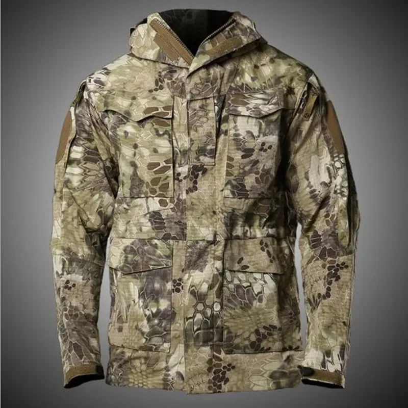 Urban Tactical Training Military M65 Windbreaker Mens Winter Outdoor Hiking Shooting Climbing Riding Windproof Warm Coat