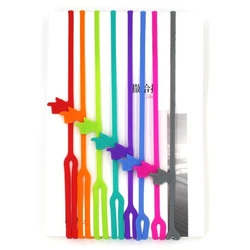 6 pçs marcador de silicone marcadores dedo estiramento criativo marcador bonito bookmark páginas crianças escola artigos de papelaria suprimentos