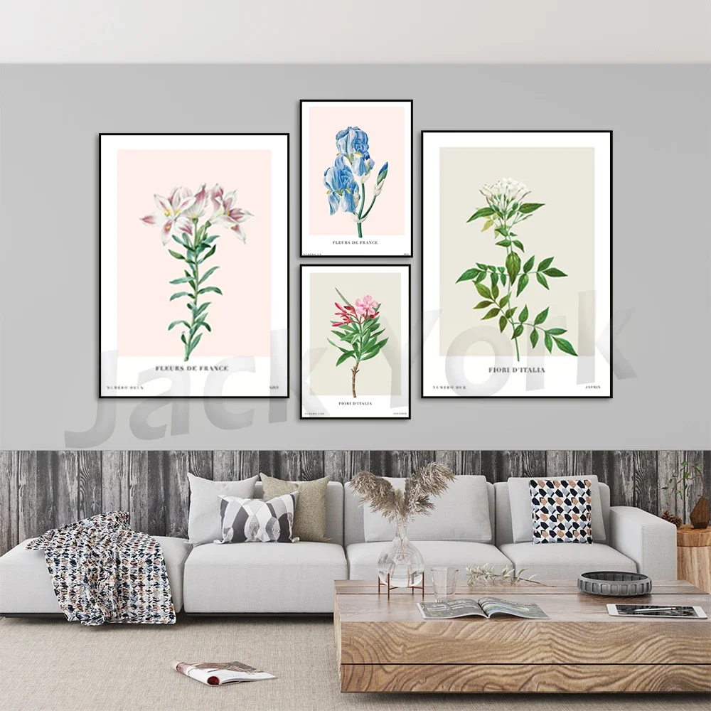 Floral art print, neutral decor, Abstract poster,  Fashion wall art, Scandi wall decor, Fashion prints, flower market poster
