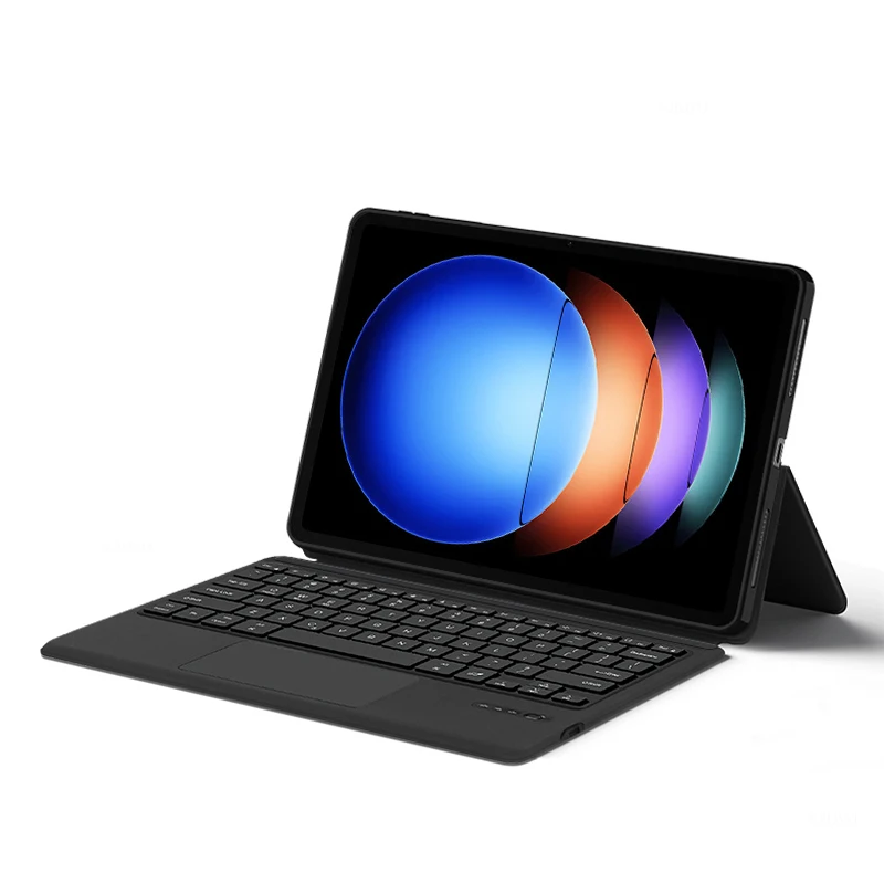 Imagem -05 - Teclado Touchpad sem Fio Capa do Suporte para Xiaomi Pad 6s Pro 12.4 Polegadas Espanhol Árabe Português Francês Espanhol Francês Case