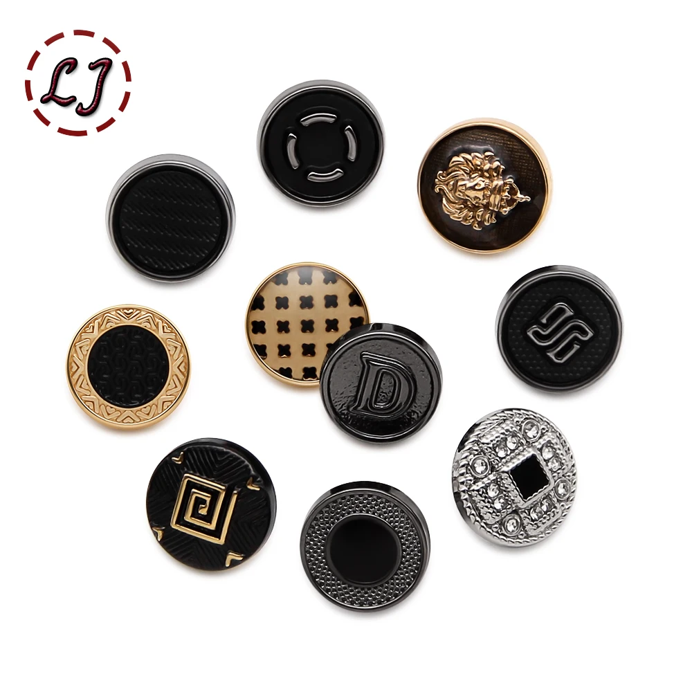 10pcs/lot Fashion Gold Small Metal Buttons For Shirt Women Men Sweaters Clothing Sewing Button Handmade DIY Accessories