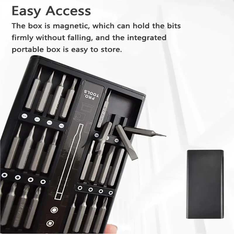 63 in 1 and 25 in 1 Screwdriver Set Magnetic Screwdriver Kit Bits Precision Electric Laptop Iphone Screwdrivers Small