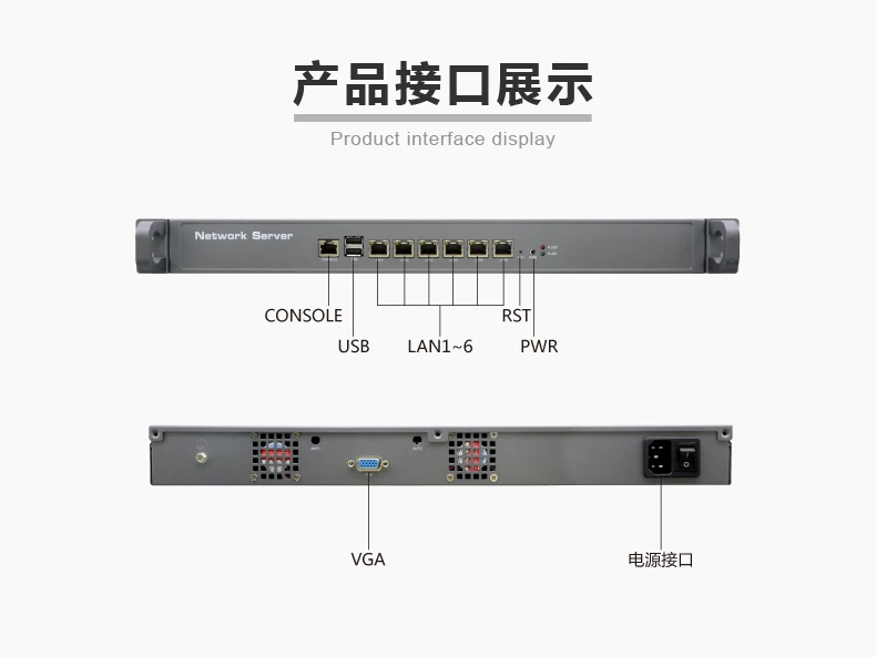 X86 1U Rack Mount  Firewall Network Server i5-3210M 2.5GHZ  A6-4455M 2.1Ghz 6*i225v 2.5G Ethernet Lan  Linux Pfsense MikrotikOS