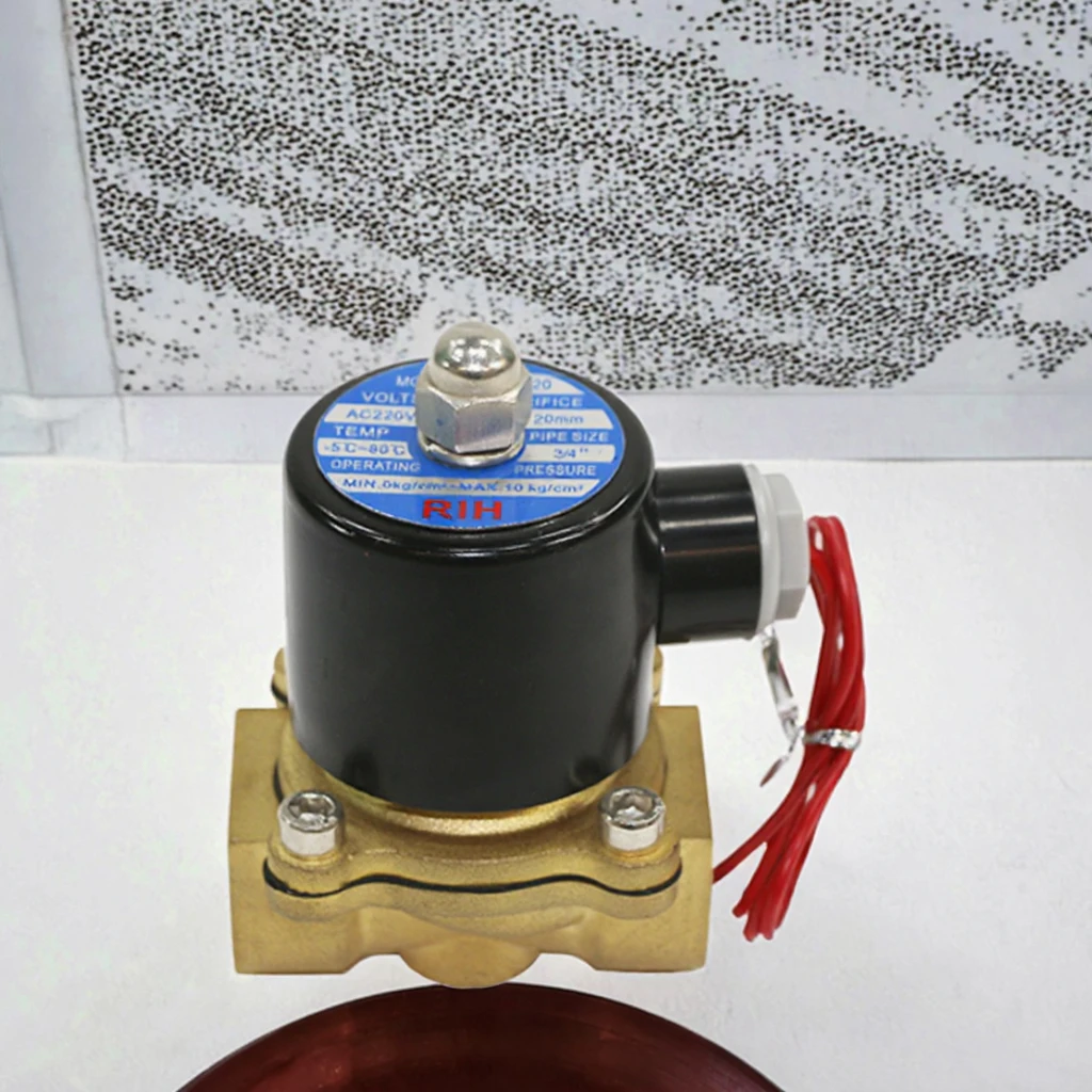 Elettrovalvola a sfera in ottone da 1 pollice ad alta temperatura, struttura a sfera, acqua pneumatica personalizzabile OEM, capacità di pressione di 10 chilogrammi