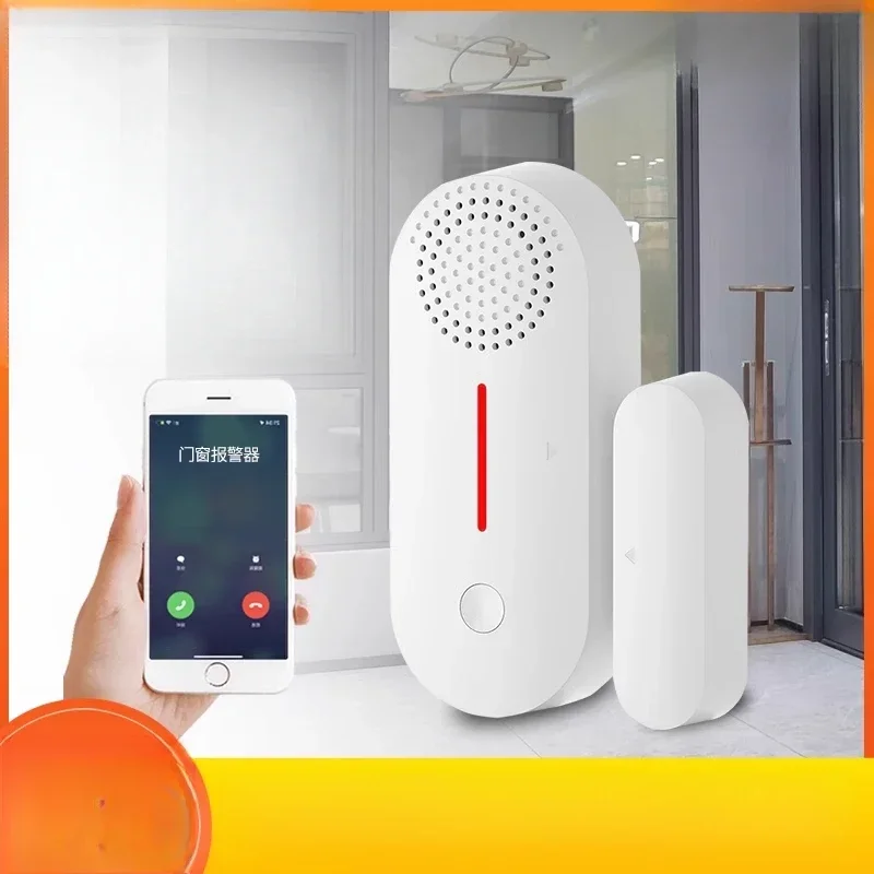 magnetic alarm, anti-theft and anti-theft, door opening sensor window, household wifi smart doors and windows remind entry door