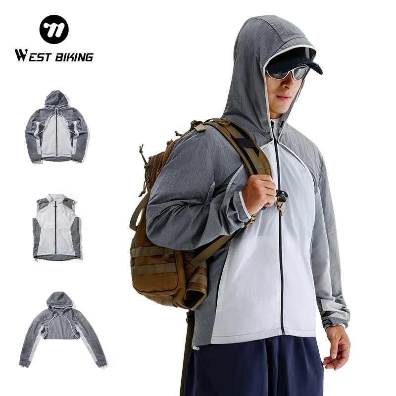 

WEST BIKING Men and Women Windbreaker Long Sleeve Cycling Jersey Cycling Windproof Clothing Lightweight Reflective Road Bicycle