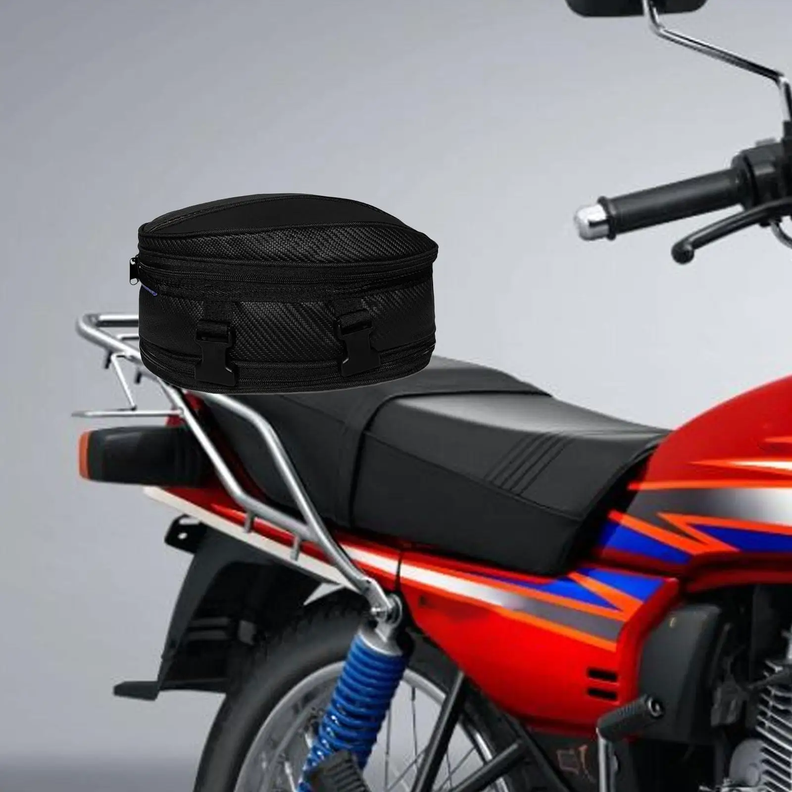 

Motorcycle Tail Bag Storage Saddle Bag 15cm Expandable Multifunctional Polyester