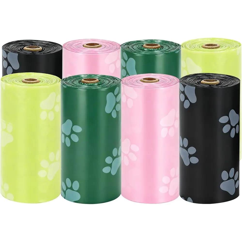 120Pcs Thick Dog Poop Bags Rolls, Leak-Proof Poop Bags for Dog and Cats Litter, 9x13 Inch Scented Pet Waste Bags for Small - Lar