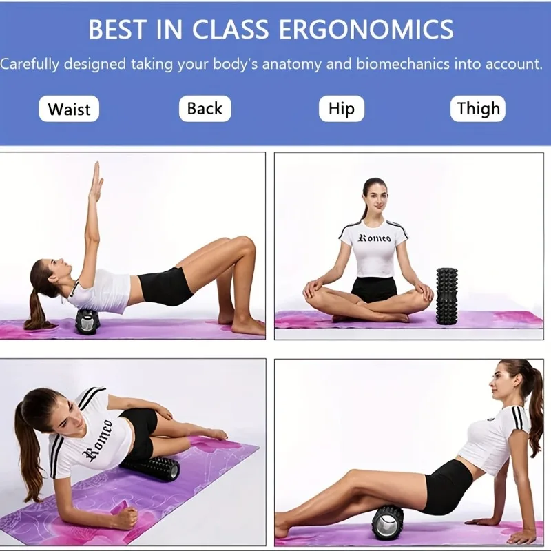 اللياقة البدنية اليوغا الظهر رغوة الأسطوانة العضلات الاسترخاء تدليك الأسطوانة مجموعة بيلاتيس معدات العلاج الطبيعي معدات الصالة الرياضية للمنزل