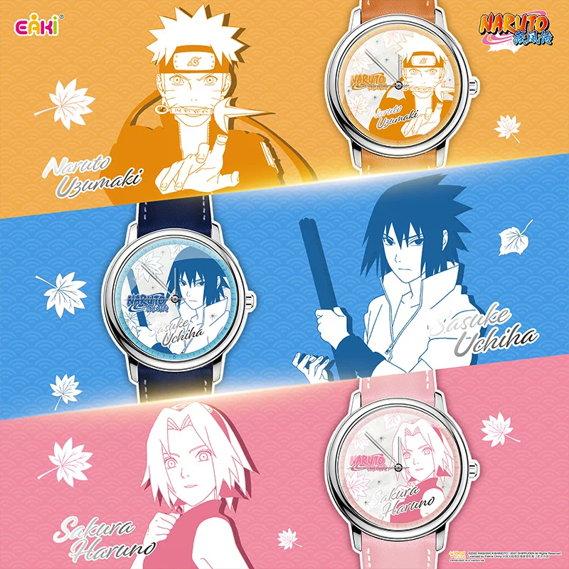 EAKI Naruto Shippuden Gelenk Uhr Blind Box Anime Peripherie Naruto Sasuke Kakashi Armband Zubehör